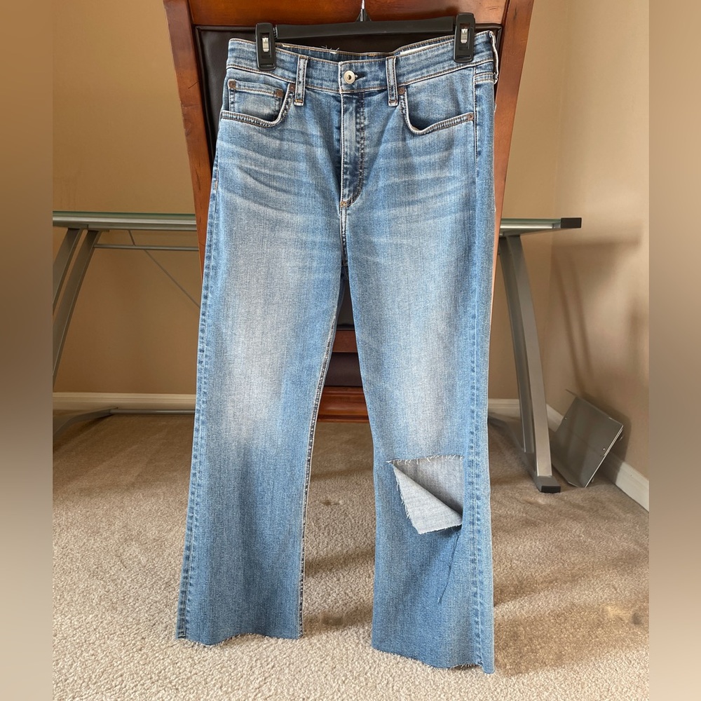Rag&bone Nina high rise  shorty flare jeans